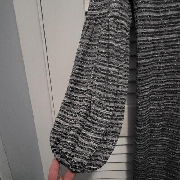 Suite 7 Women's Shift Dress 14 Petite Metallic Black, Silver, Gray Like … - Picture 6 of 8